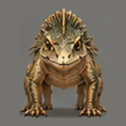 ★ Reedscale Lizard, front view