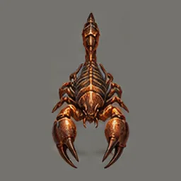 Clayclaw Scorpion, top view