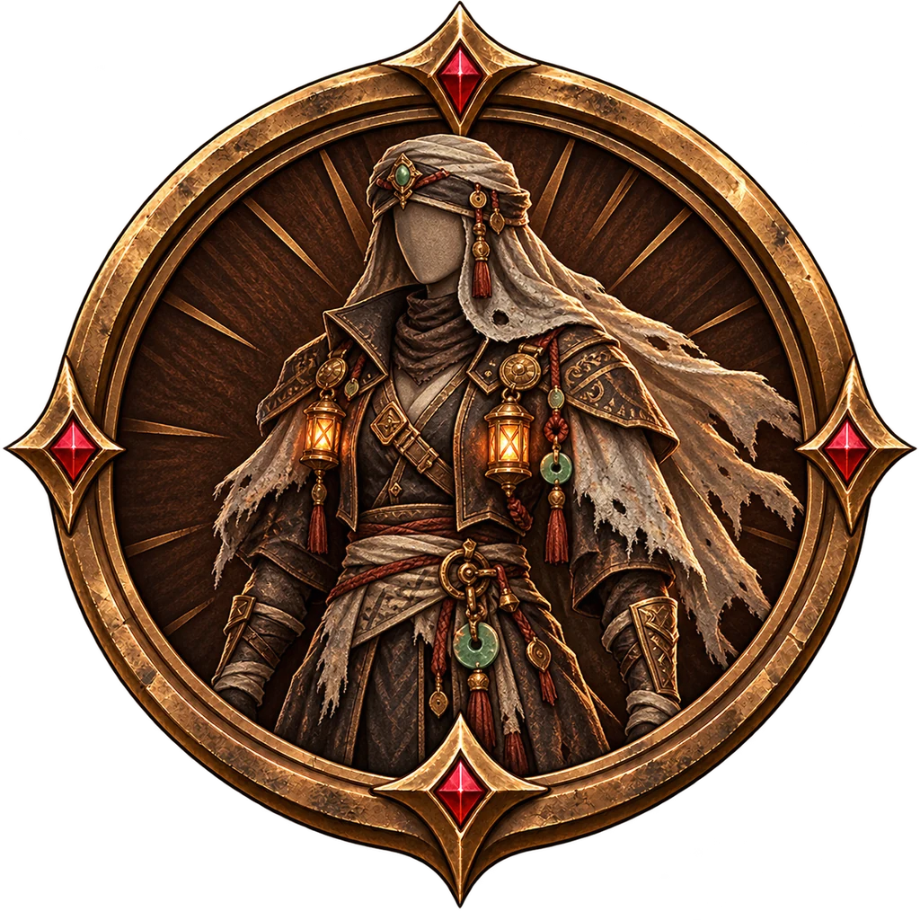 Ashen Caravaneer, concept reference